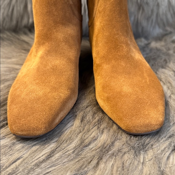 Nordstrom Brown Suede Heeled Boots Size 6.5 - Picture 7 of 10